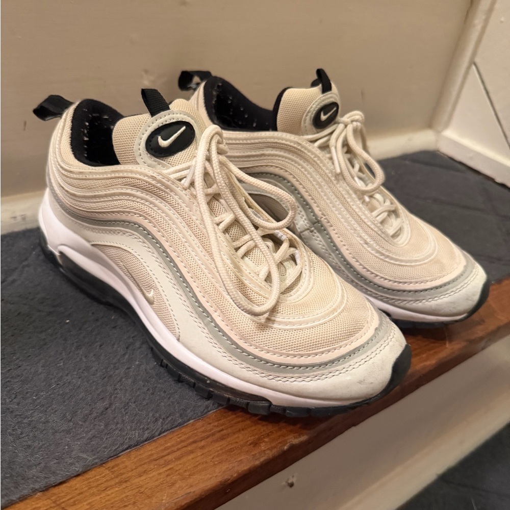Nike Air Max 97 Beige and White Sneakers